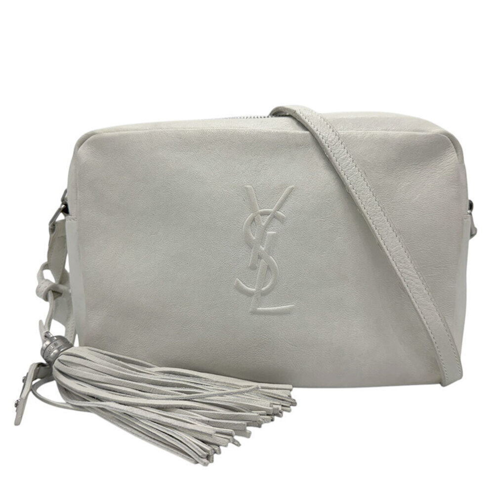 Saint Laurent Crossbody bag leather white